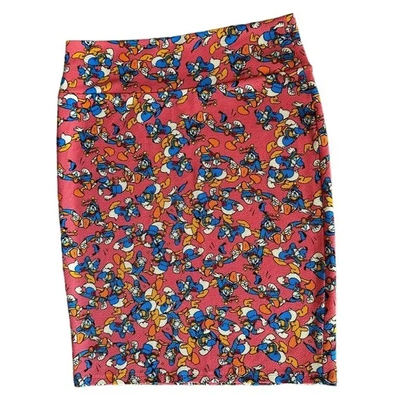 LulaRoe Disney Donald Duck Print Cassie Pencil Skirt Womens Size 2XL​​​​ - Picture 2 of 3